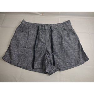 Old Navy Womens Blue Mid Rise Linen Shorts Size10